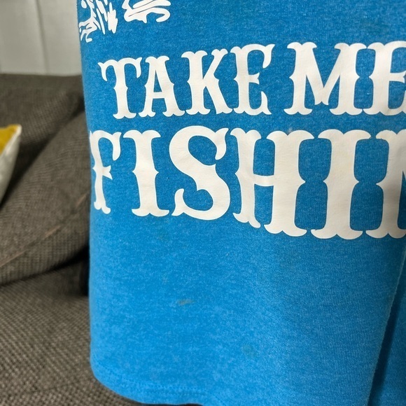 Port & Company blue takin me fishing graphic tank D1-28 - Picture 2 of 5
